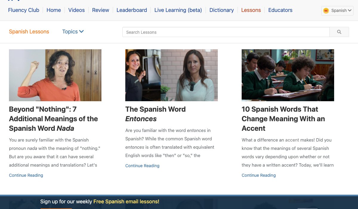 Spanish Lessons